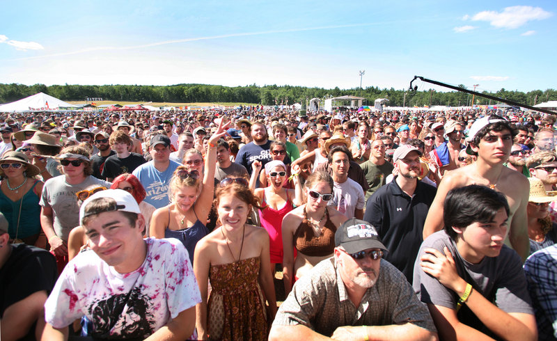 A scene from the Nateva Music and Camping Festival in Oxford in July 2010.