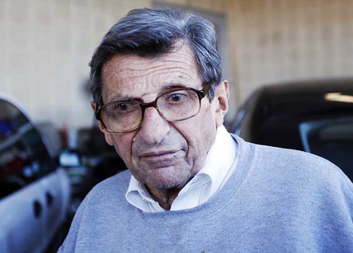 Penn State football coach Joe Paterno.