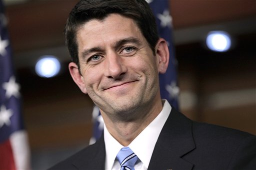 FILE - In this April 13, 2011, file photo House Budget Committee Chairman Paul Ryan, R-Wis., takes questions in reaction to President Obama's speech on a federal spending plan, during a news conference at the Capitol in Washington. Ryan initially established his reputation in Congress mostly behind-the-scene, impressing GOP colleagues with his willingness to delve into complex number-crunching and budgetary minutia. But he has become in the past couple of years one of the highest-profile and influential members of the House, to the point that he engaged in verbal showdowns with President Barack Obama. (AP Photo/J. Scott Applewhite)