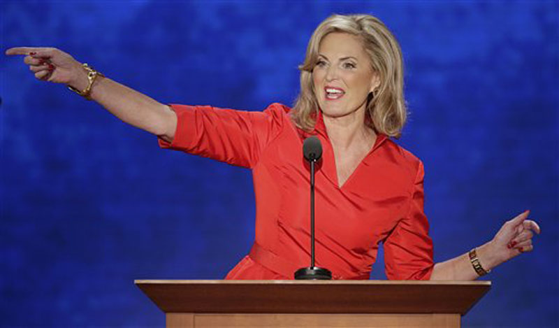 Ann Romney, wife of U.S. Republican presidential candidate Mitt Romney addresses the Republican National Convention in Tampa, Fla. on Tuesday, Aug. 28, 2012. (AP Photo/J. Scott Applewhite)