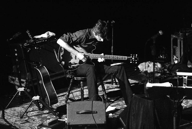 Staff photo by Michael G. Seamans Cowboy Junkies perform at the Waterville Opera House Saturday night. The Canadian band is touring the United States promoting their new four CD box set "The Nomad Series".