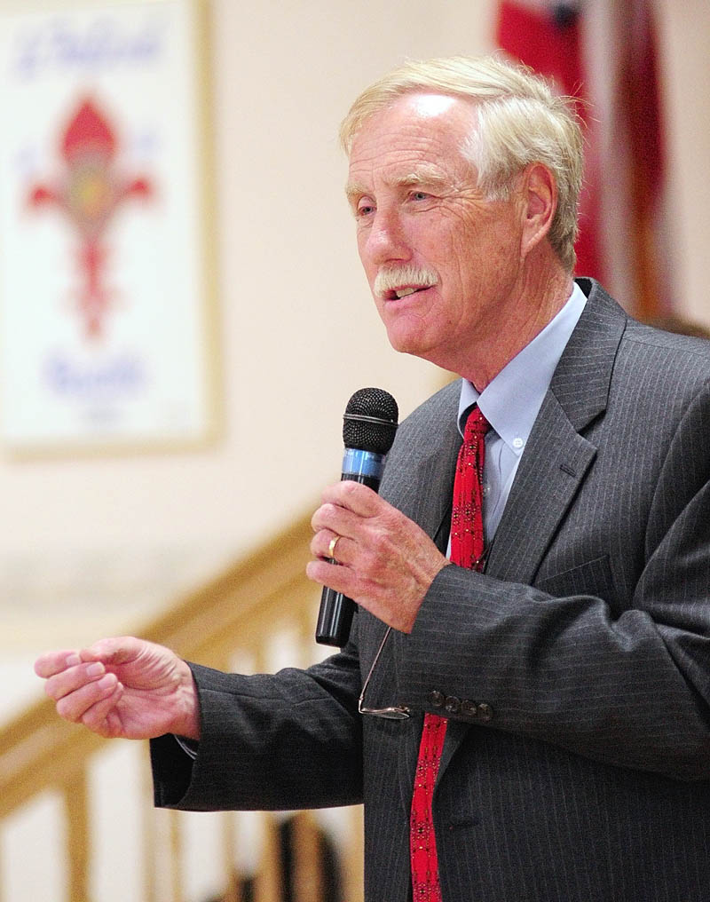 Independent U.S. Senate candidate Angus King