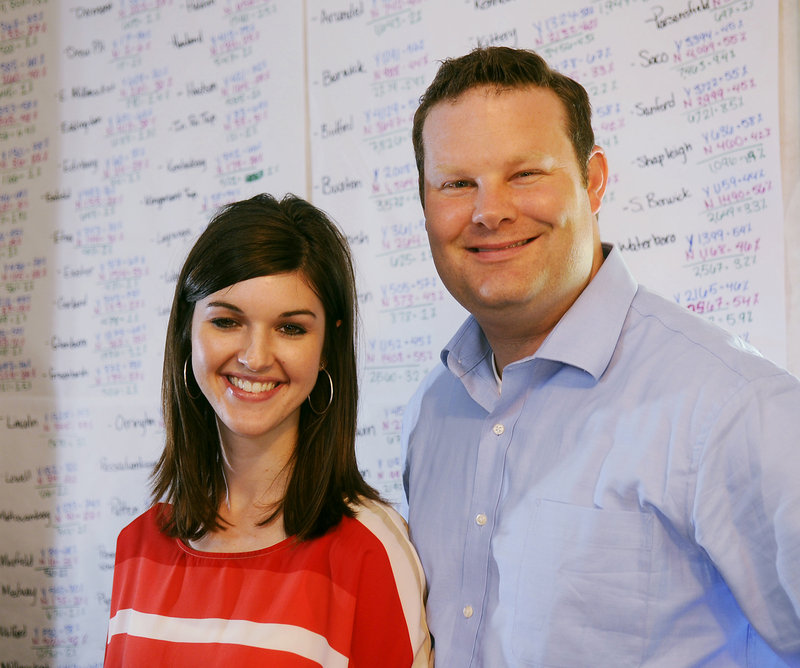 Megan Hutson is grass-roots coordinator for Protect Marriage Maine, and husband Matt is campaign director. The newlyweds feel marriage is “under attack ... and we wanted to stand up for it,” Megan said.