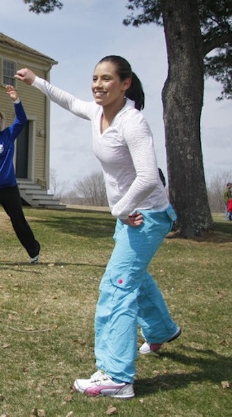 In this April 2011 file photo, Alexis Wright leads a Zumba dance demonstration at Pura Vida Studio in Kennebunk.