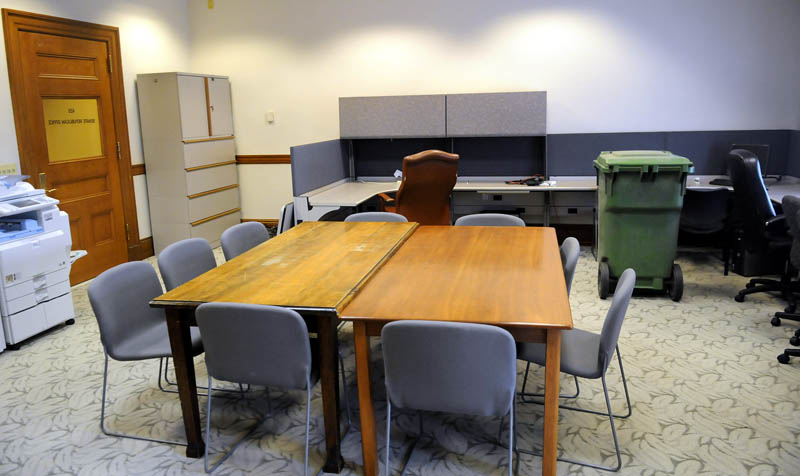 The conference room of the Maine Senate Republicans.