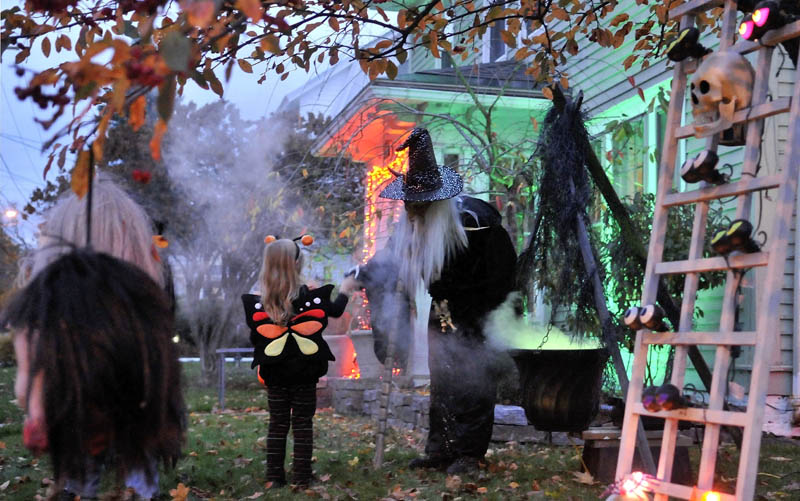 Staff photo by Michael G. Seamans Halloween festivities in Waterville Wednesday.