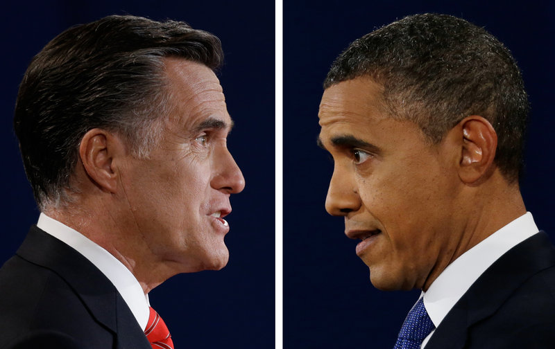 Mitt Romney and Barack Obama