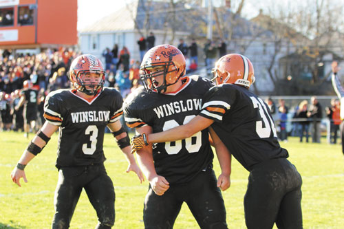 CLASS C IN SIGHTS: The Winslow High School football team will take on Foxcroft Academy for the Class C state title at 2:36 p.m. today at Fitzpatrick Stadium in Portland.