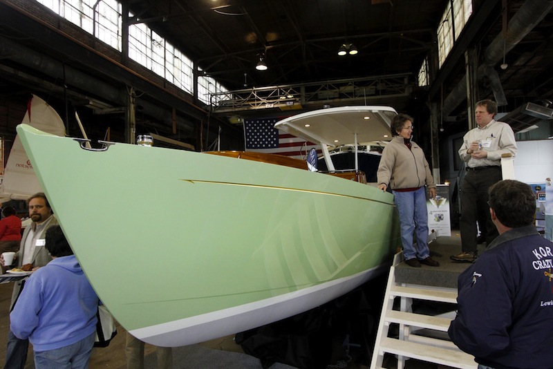 This 2010 file photo shows The Zogo, a 29-foot hybrid diesel/electric launch built by French & Webb Company in Belfast. Four Maine companies have received safety certification under the Safety and Health Achievement Recognition Program Award (SHARP) program, including French & Webb.