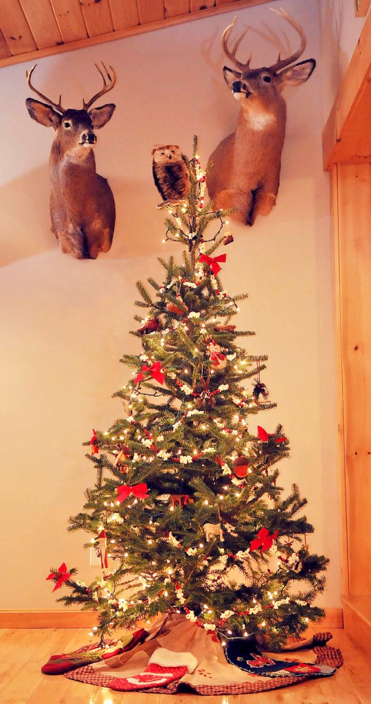 The Christmas tree on display for the holidays at the Hamilton-Ellis residence in Chelsea.