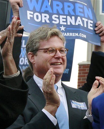 Edward M. Kennedy Jr., son of late U.S. Sen. Edward M. Kennedy, applauds during a campaign event in Boston In this Nov. 5, 2012, photo.