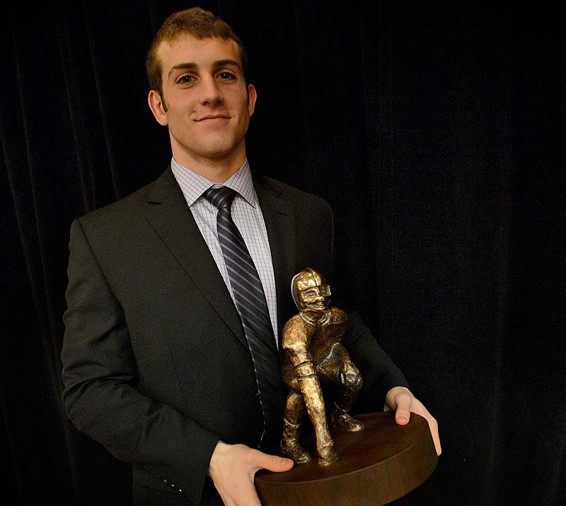 Donald Goodrich of Cheverus was presented with the 42nd annual Fitzpatrick Trophy Sunday at the Holiday in by The Bay.