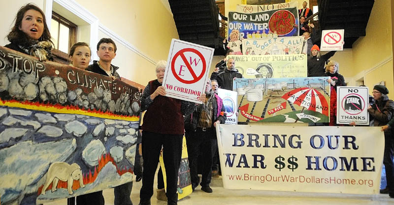 The Alliance for Common Good, featuring members of 20 groups, joined together for to hold a "Rally of Unity" on Tuesday in the State House's Hall of Flags in Augusta.