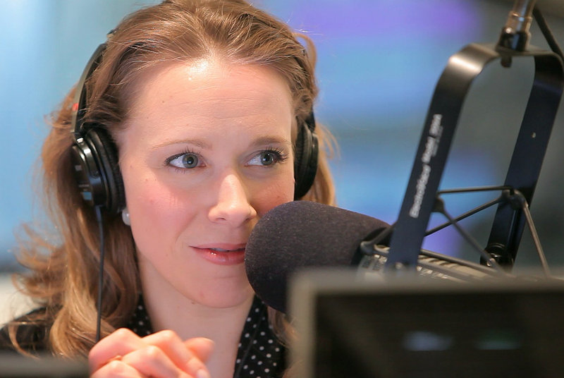 Suzanne Nance prepares for her morning classical music show at Maine Public Broadcasting Network in Portland in 2011.