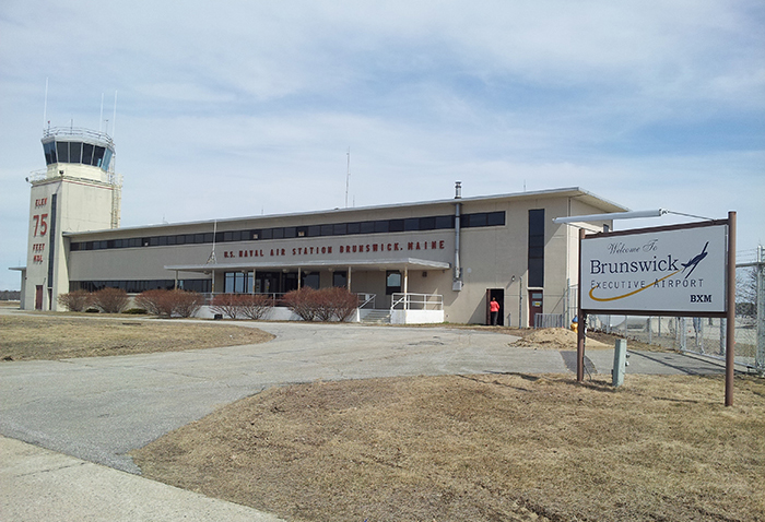 The former Navy Air Operations Center for Brunswick Naval Air Station will be turned into a general aviation terminal for Brunswick Executive Airport. Photo provided by the Midcoast Regional Redevelopment Authority.