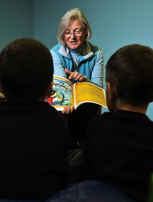 Book Reading: Nancy Prince reads her book “Libby’s Loons” during an event on Saturday at Children’s Discovery Museum in Augusta.