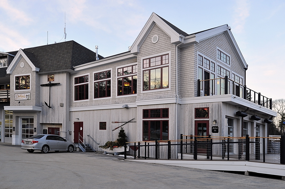 Walter Scott Fox spent some of the money obtained in a bank fraud scheme on his boating supplies business called The Boathouse, once located in this building at 215 Foreside Road in Falmouth, court documents say.