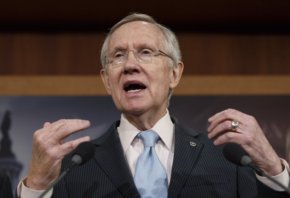 Senate Majority Leader Harry Reid, D-Nev., has said, “I’m against fast track.”