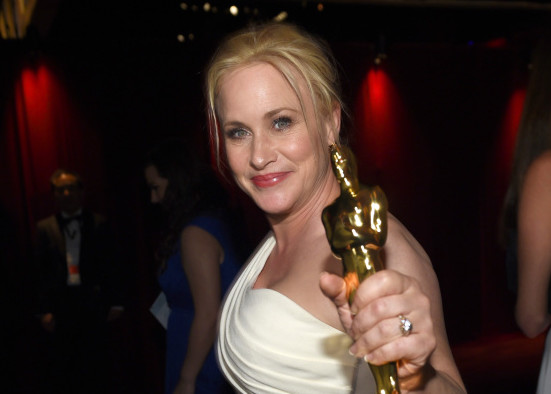 Patricia Arquette, winner of the award for best actress in a supporting role for “Boyhood”, attends the Governors Ball after the Oscars on Sunday in Los Angeles.