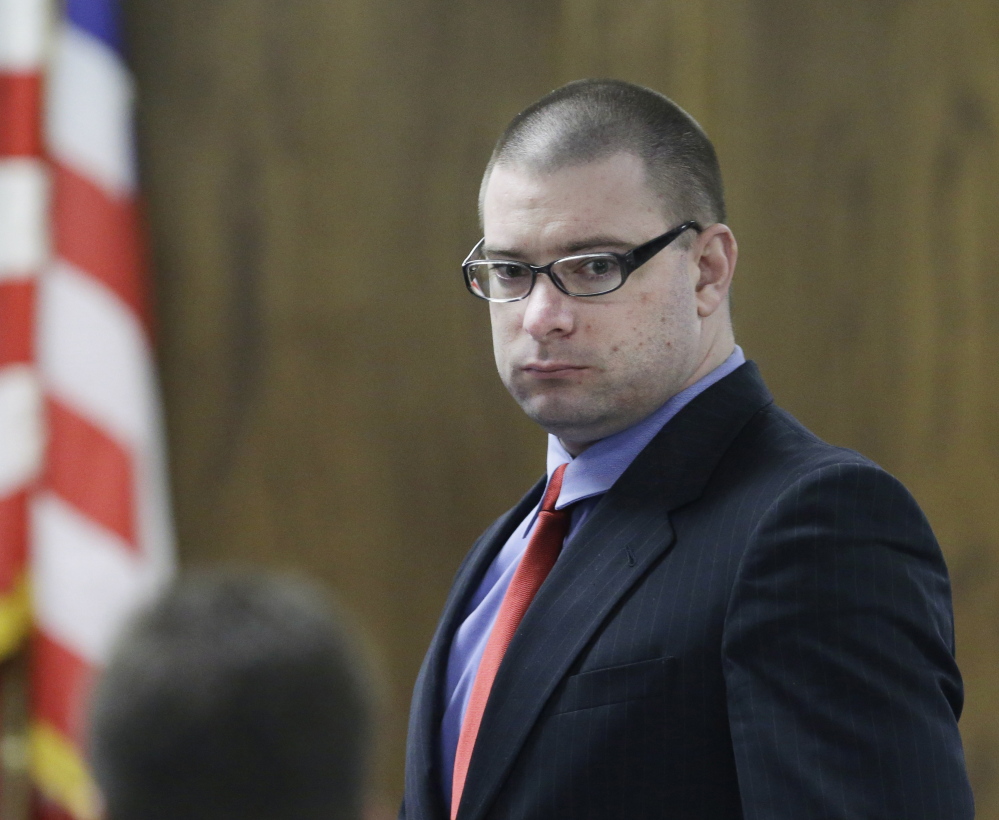 Former Marine Eddie Ray Routh enters the court during his capital murder trial. Lawyers used the insanity defense for Routh, 27, but jurors couldn’t buy it.