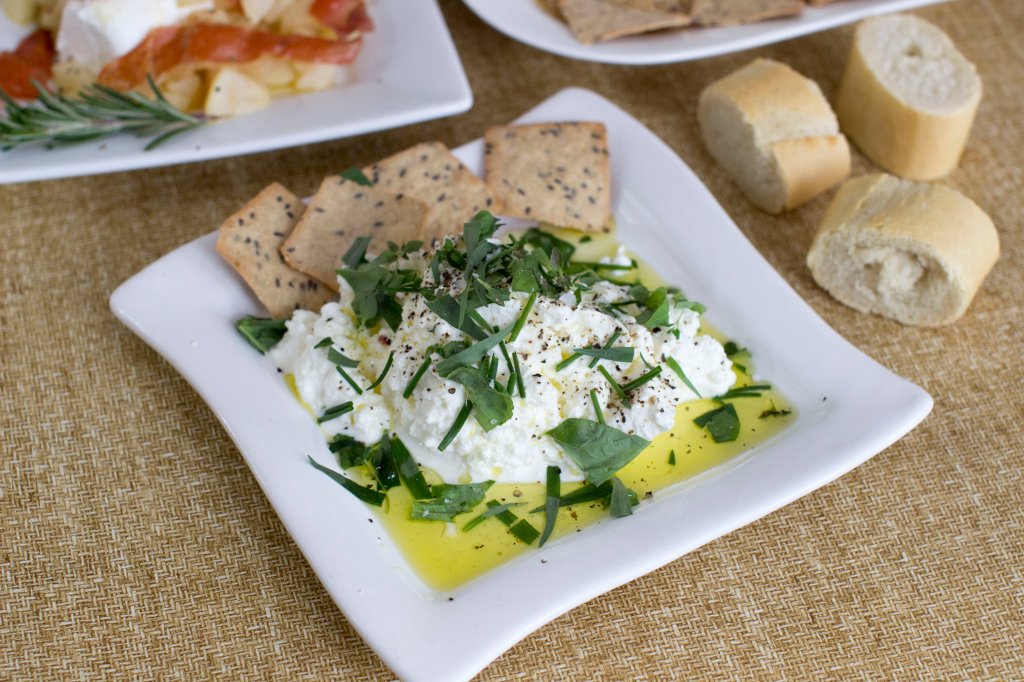 Herb-ricotta dip.