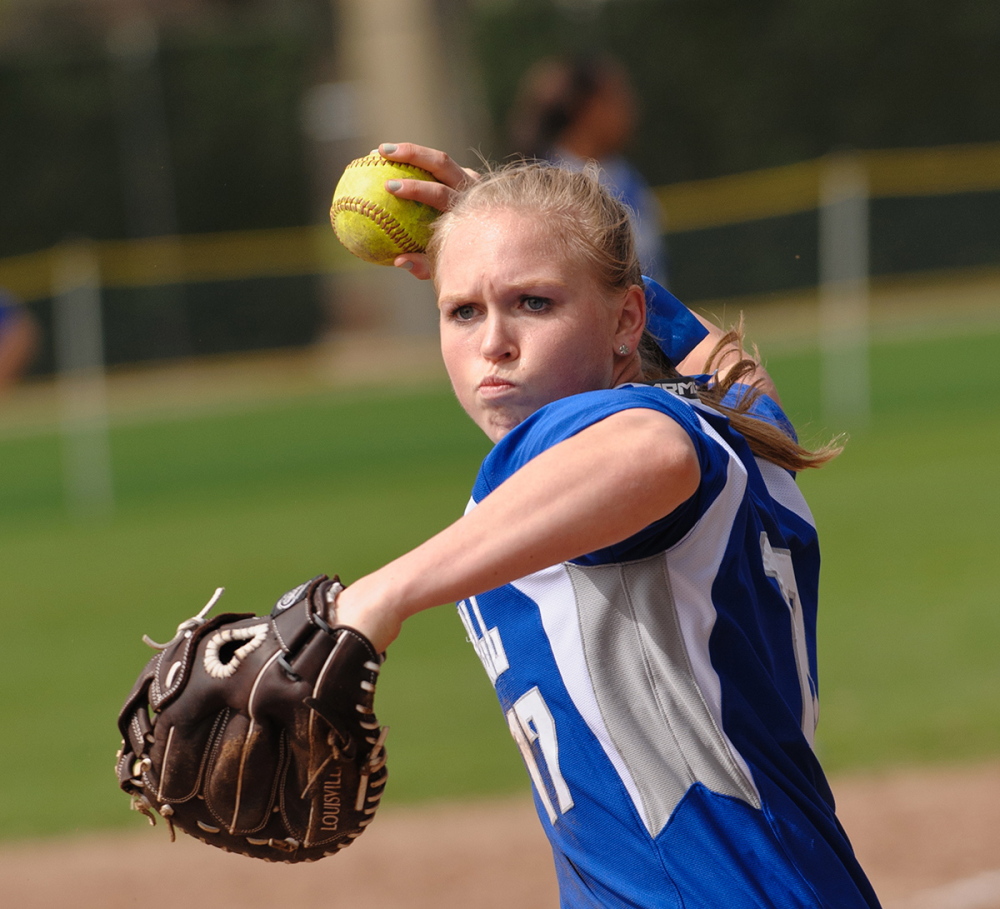 Contributed photo/Seton Hall athletics 
 Whitney Jones, a former standout athlete at Skowhegan Area High School, is a captain on the Seton Hall softball team this season. Jones is hitting .316 with four home runs and 20 RBI in 26 games for the Pirates.