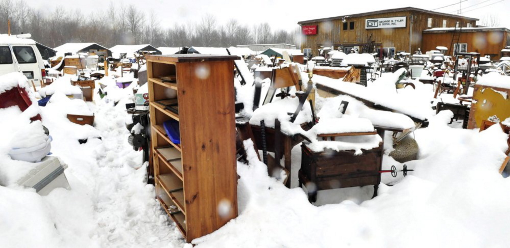 The scene at Robert Dale’s property on U.S. Route 201 in Fairfield on March 22, 2014.