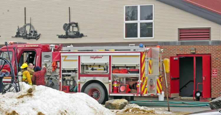 Whitefield Fire Chief Scott Higgins said that there was a fire in a light fixture in the gym of Whitefield Elementary School on Friday.