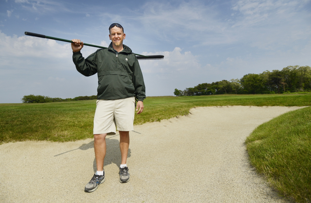 Bob Searle of Biddeford was in charge of making three greens smoother at last weekend’s U.S. Open, including the deciding 18th hole.