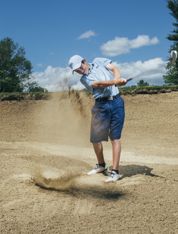 BRUNSWICK, ME - JULY 2: Caleb Manuel at the Brunswick Golf Club in Brunswick, ME on Thursday, July 2, 2015. (Photo by Whitney Hayward/Staff Photographer)