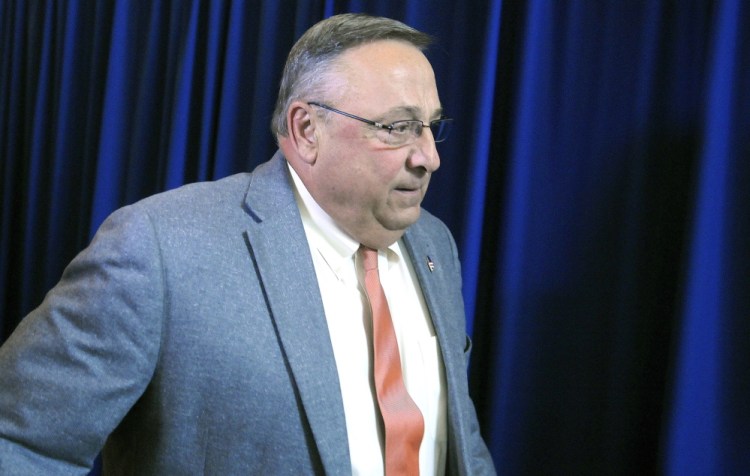 Gov. Paul LePage said Wednesday that he already vetoed 19 bills whose status is unclear. “Get a life,” he told journalists who posed questions afterward.