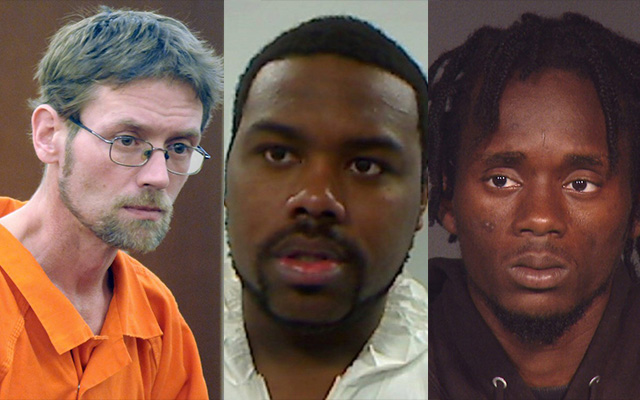 Michael Sean McQuade, left, Damik Davis, center, Aubrey Armstrong, right.