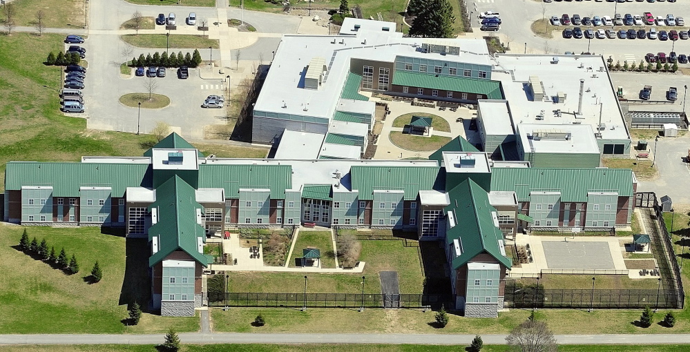 Joe Phelan/Kennebec Journal
This 2013 aerial photo shows the Riverview Psychiatric Center on the banks of the Kennebec River in Augusta.