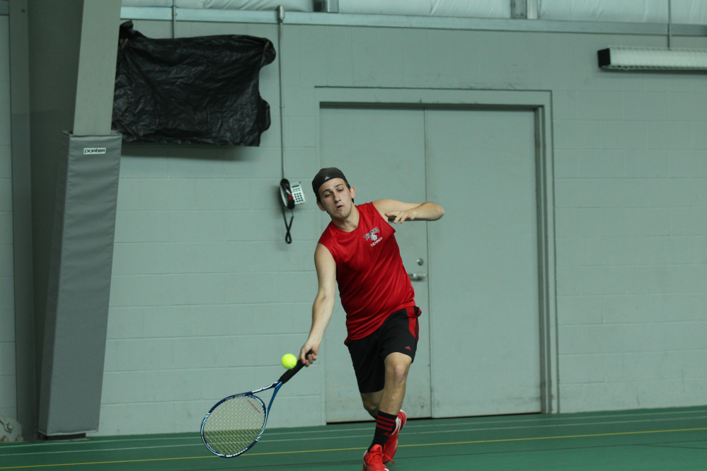 Zach Disch, a Waterville native, earned North Atlantic Conference honors playing at No. 2 singles for Thomas COllege this season.