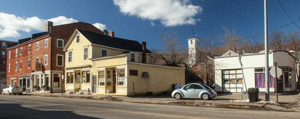 The Hallowell City Council is scheduled to vote Monday on the city's contribution to the reconstruction of Water Street, shown here in February.