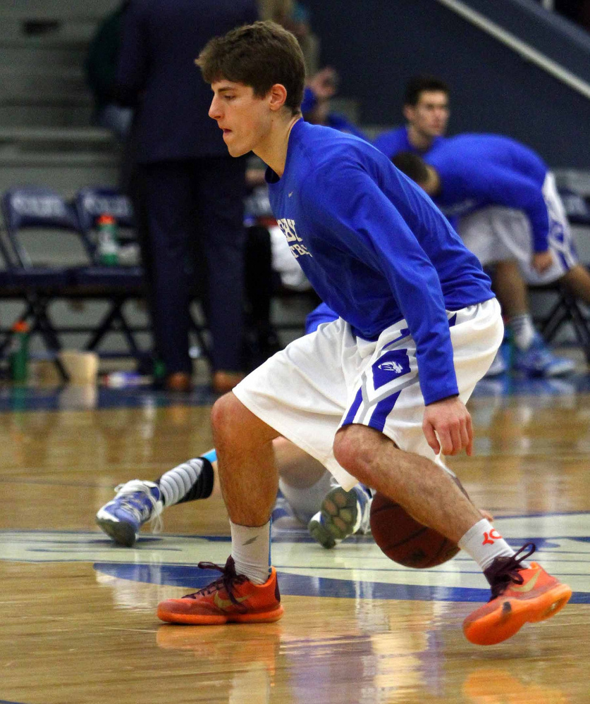 Colby guard Pat Dickert made national headlines when he posted a video of himself dunking from behind a foul line.