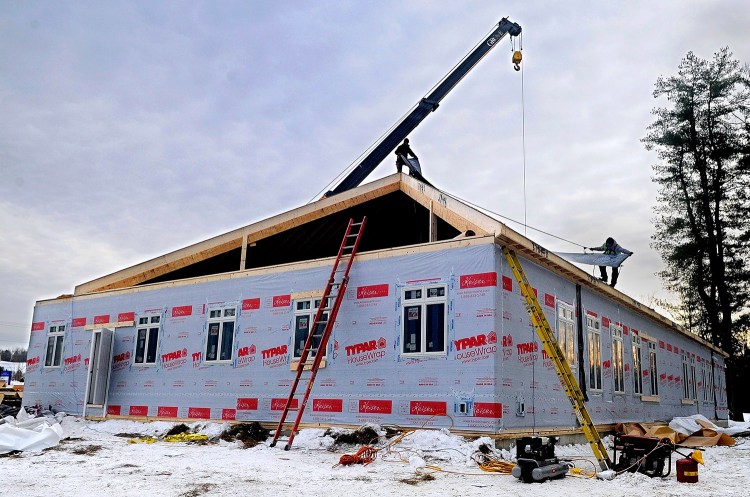 Keiser Homes in Oxford, which makes modular buildings such as this one in Augusta, is closing its manufacturing facility in Oxford.