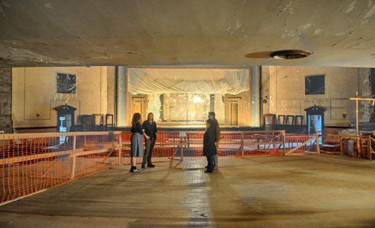 The Colonial Theater in downtown Augusta, shown here in a May file photo, could benefit from historic tax credits if the downtown is added to the National Register of Historic Places.