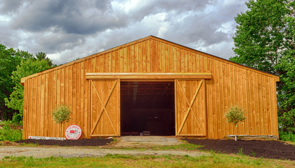 The Barn at Silver Oaks Estate in Winthrop, renovated by a Readfield couple as part of a wedding compound, is seen Thursday.