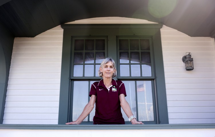 Joan Benoit Samuelson, the 1984 women's Olympic marathon champion, is the founder of the Beach to Beacon 10K in Cape Elizabeth. 
Brianna Soukup/Staff Photographer