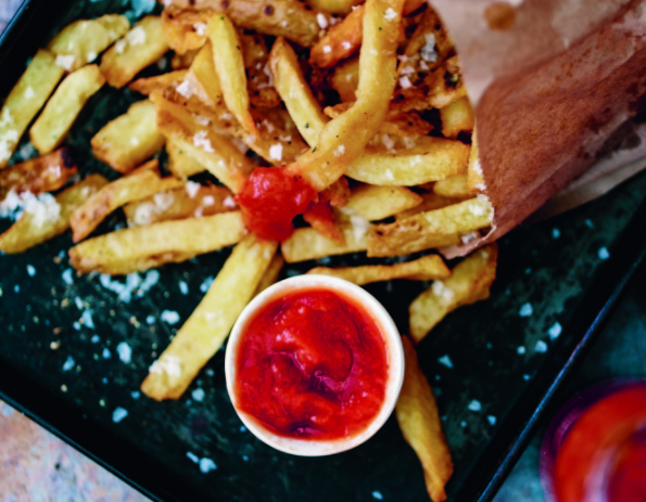 the key to thick ketchup is steeping the tomatoes in salt as long as possible, for at least three hours, and draining well.   Photo courtesy of Countryman Press