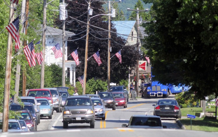 This August photo shows Route 27 in Belgrade village, where a major reconstruction project is scheduled for 2018.