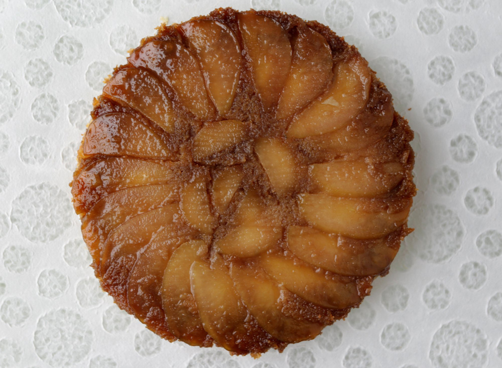 Pear upside-down cake.