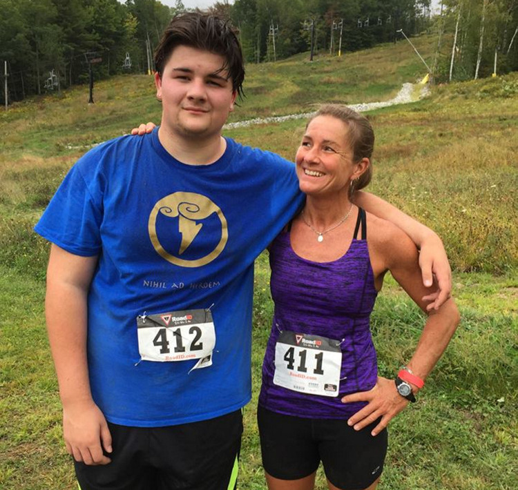 Andrew Balcer, 17, and his mother, Alice Balcer, 47, are shown together in a photo on her Facebook page that apparently was posted in September. Andrew Balcer, 17, has been charged with two counts of murder after his mother, Alice, and his father, Antonio, were found dead early Monday in their Winthrop home.