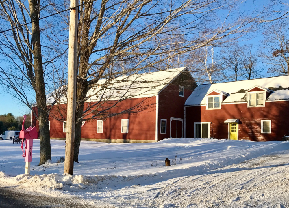 This barn at 701 Neck Road in China has been proposed to become a commercial wedding venue, but the application has drawn concern about the effect of noise in the rural area overlooking China Lake.