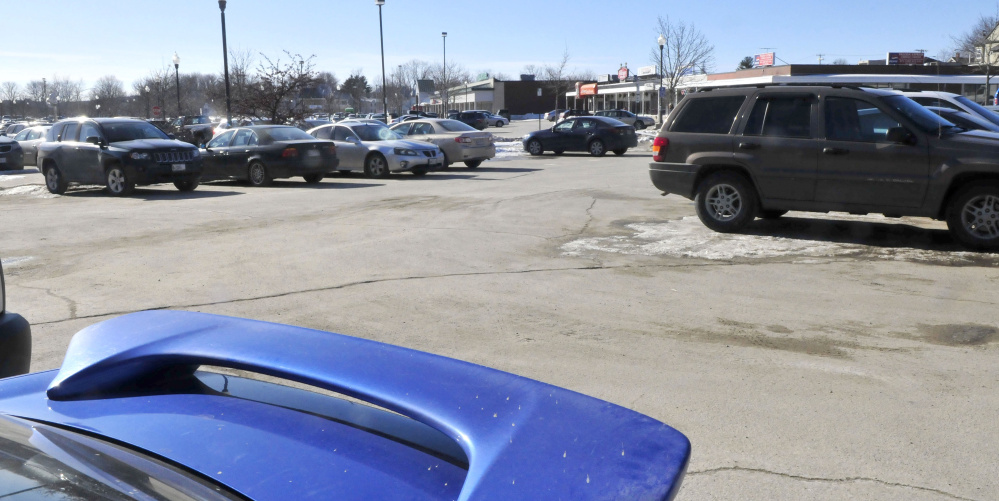 The Waterville Planning Board expects to receive on Monday a pre-application document about the proposed Colby College residential complex in this corner of The Concourse parking lot in downtown Waterville.