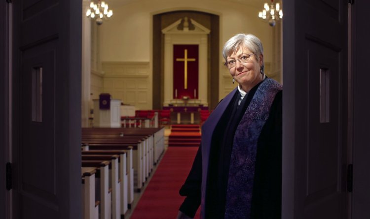 The Rev. Cindy Maddox at First Congregational Church in South Portland is gathering information, at the request of members of her congregation, about possibly sheltering undocumented immigrants at risk of deportation.