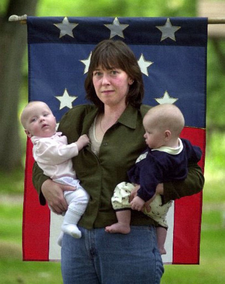 Susan Morissette of Winslow pieced together panels for a small "get well" quilt from Maine two days after the Sept. 11, 2001, attacks on the World Trade Center. In 2007 she brought a small section of the half-acre quilt to be displayed in lower Manhattan, a few blocks from Ground Zero.