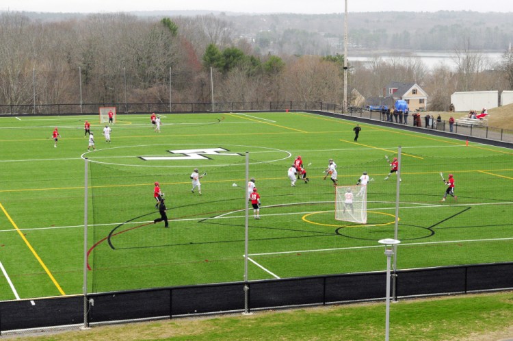 Because of wet fields at their home pitches, Cony and Gardiner played their Kennebec Valley Athletic Conference Class B game Thursday at Lincoln Academy in Newcastle.