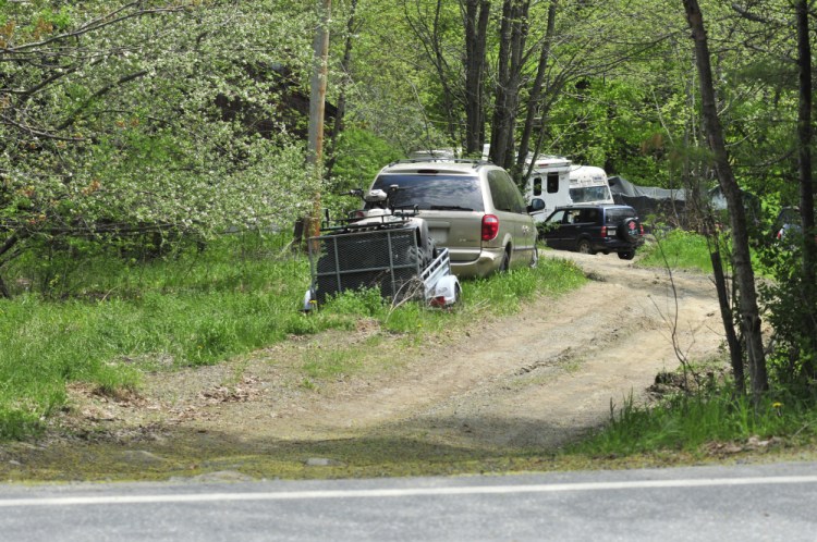 This photo taken on Thursday shows 318 Sturtevant Hill Road in Readfield, where police say a woman shot her husband in the back with a shotgun.